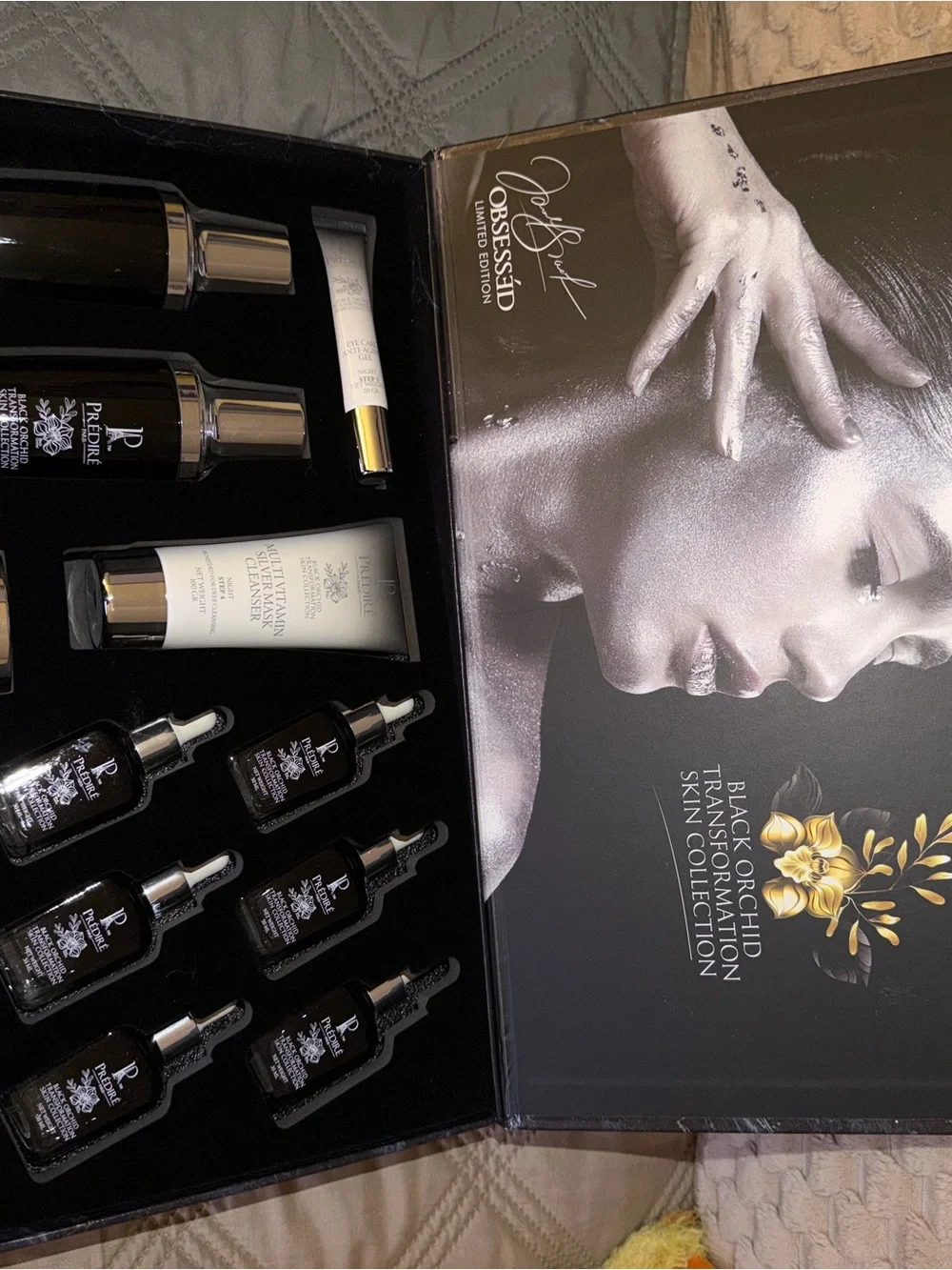 Peptidre Black Orchid Transformation Skin Collection - Black & Gold